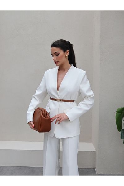ESRAHELVACI Hooked Blazer Jacket Pants Set