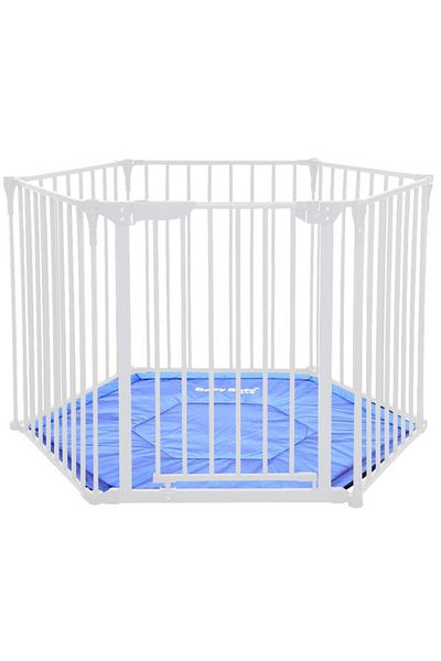BabySafe Baby Safe Convertible Playpen with Mat - White