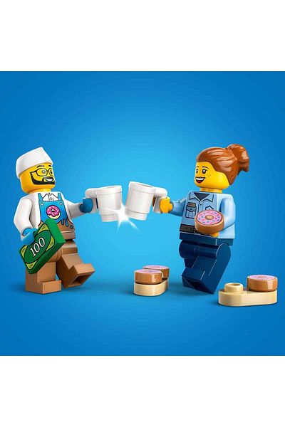 LEGO City Donut Truck 60452 - مجموعة ألعاب إبداعية للأطفال من سن 5 سنوات فما فوق (196 قطعة)