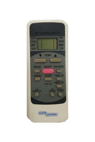 erorex Air Conditioner Remote White Grey