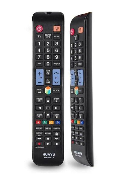 erorex جهاز تحكم عن بعد بديل لتلفزيونات LCD/LED/3D من سامسونج HUAYU RM-D1078، AA59-00579A، AA59-00621A باللون الأسود
