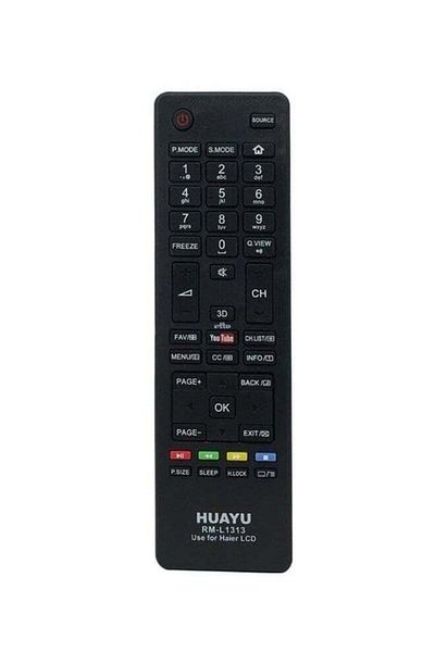 erorex Remote Control For All Haier Smart Tv Lcd Led Black