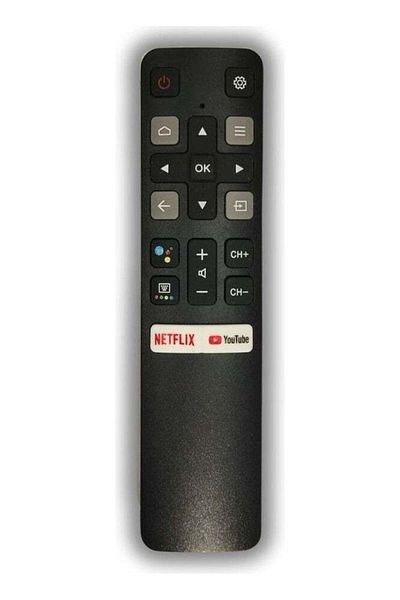 erorex جهاز التحكم عن بعد لتلفزيون Tcl Android TV الذكي LCD-LED بدون أوامر صوتية