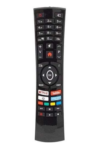 erorex جهاز تحكم عن بعد بزر Netflix لتلفزيون Vestel 4K 3D Smart 43UA9400 LED