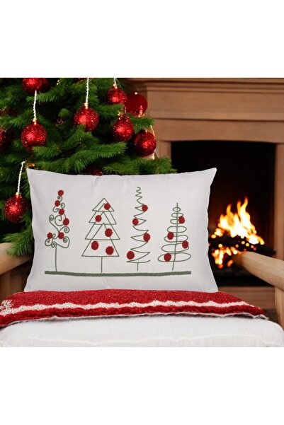 ASDİVA Nova godina Navlaka za jastuk - Bela pozadina Punch Sa deznom 40x60