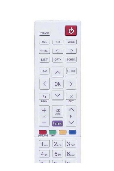 erorex Bein Sport Receiver TV Remote Control White