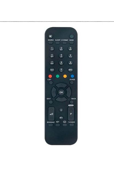 erorex Humax Receiver TV Remote Control Black