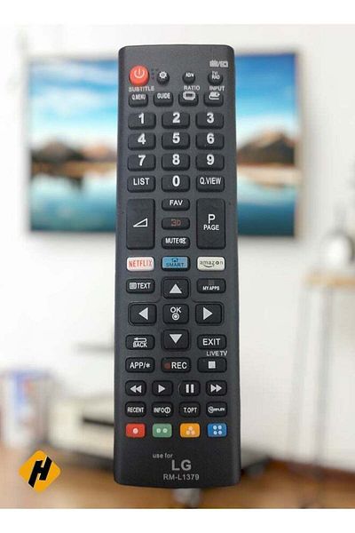 erorex جهاز تحكم عن بعد لاسلكي بديل للتلفزيون الذكي LG HD LED باللون الأسود