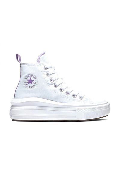 converse Chuck Taylor All Star Move - Kids White Platform Sneaker A03667c