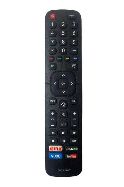 erorex Remote Control Replacement For Hisense Tvs Black EN2A27HT Hisense Lcd Led Smart Tv