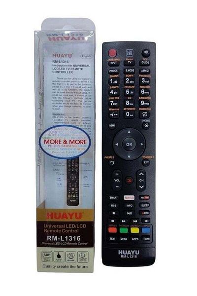 erorex Universal Remote Control Use for LED/LCD/HD/ Smart Plasma TV Nexflix YouTube