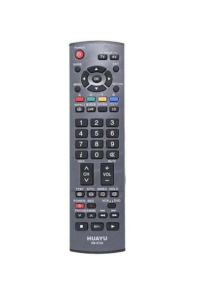 erorex Remote Control For Panasonic Lcd Led Tv Black