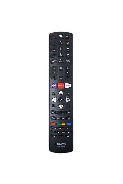 erorex Remote Control For Tcl Smart Tv Black