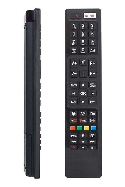 erorex Vestel RC4848F RC5 30094759 LCD - LED TV Remote Control with Netflix-Youtube-Play Button 313 Ntflx