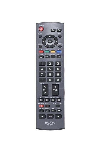 erorex Remote Control For Panasonic Tv Black