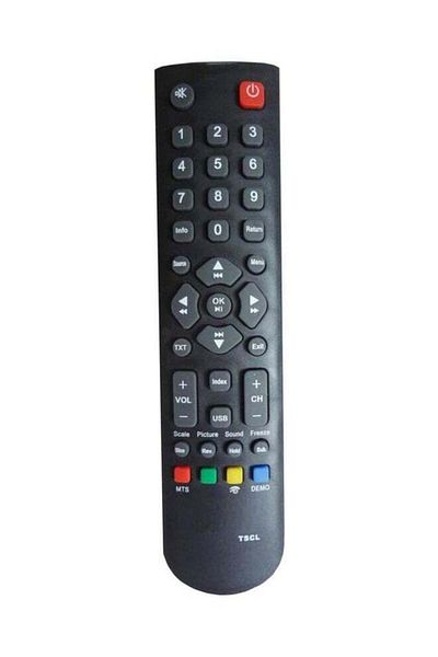 erorex Remote Control For Tcl Tv Screen Black