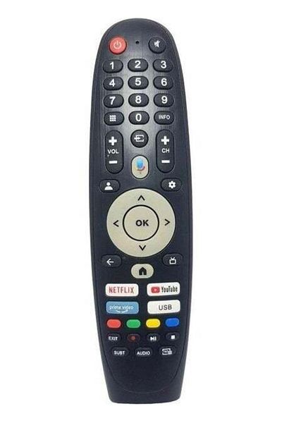 erorex Googlee TV Remote Control Compatible with Skytech Model No 65ST1305 - Without Microphone