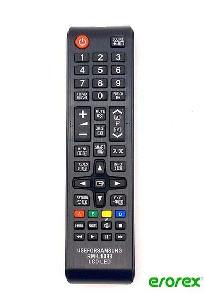 erorex Replacement Wireless Universal TV Remote Control For Samsung HD LED Smart TV Black