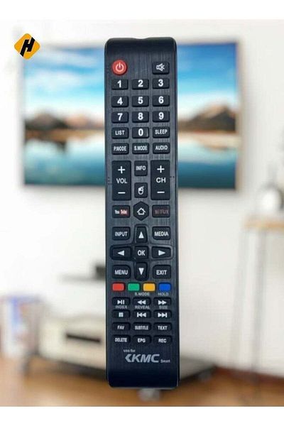 erorex KMC Smart TV LCD LED Remote | Replacement Remote Control For KMC Smart TV LCD LED Black