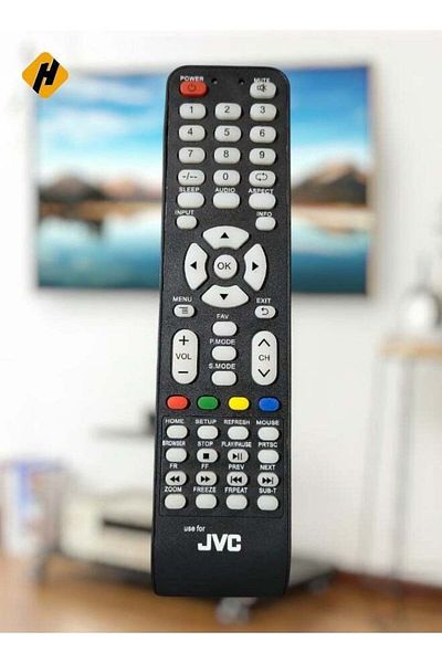 erorex Replacement Universal Remote Control For Jvc Pro LED LCD Smart TV Black