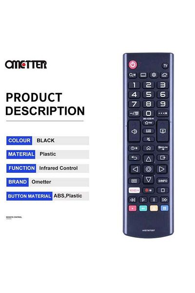 erorex AKB75675307 Fit for Smart LED LCD TV Remote Control