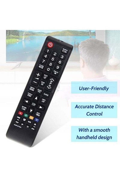 erorex جهاز تحكم عن بعد ذكي للتلفزيون ثلاثي الأبعاد Aa59-00786A Aa5900786A متوافق مع سامسونج باللون الأسود