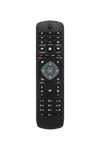 erorex Remote Control For Philips Smart Lcd Tv Black