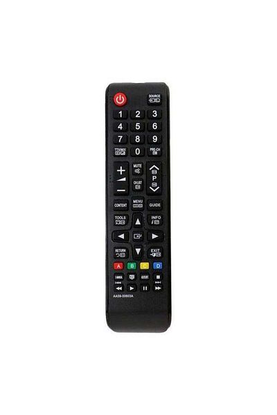 erorex جهاز تحكم عن بعد لتلفزيون سامسونج الذكي ثلاثي الأبعاد LCD أسود