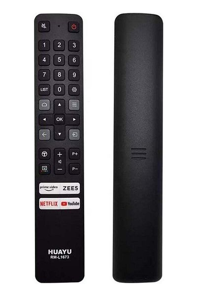 erorex Huayu KL RM-L1673 Netflix Prime Video Zee5 Youtube TCL LCD LED TV Remote Control