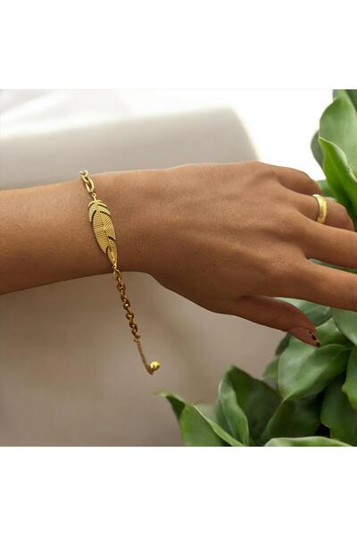 stainless steell YAPRAK MODELLİ ÇELİK BİLEKLİK