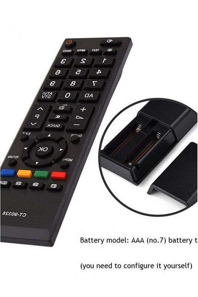 erorex Replacement Remote Control For Toshiba 3D Smart TV Black