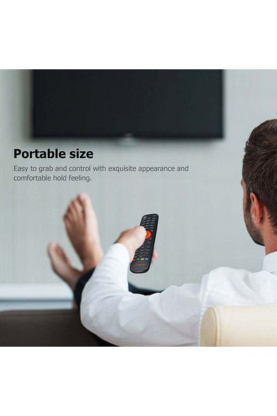 erorex جهاز التحكم عن بعد الذكي المخصص V7 New Model باللون الأسود