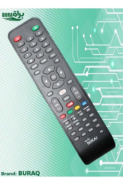 erorex ريموت كنترول لتلفزيون NTV5060LED7 باللون الأسود