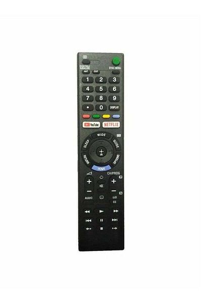 erorex جهاز التحكم عن بعد لشاشة Netflix من Sony باللون الأسود