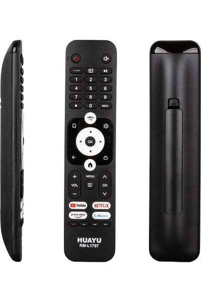 erorex Huayu Kl RM-L1797 Haier Youtube Netflix Prime Video Button Remote LCD LED TV Remote