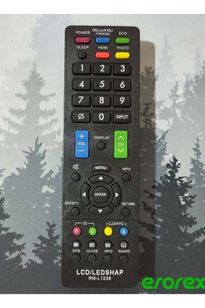 erorex Sharp Smart Tv Remote Replacement Tv Remote Control Compatible For Sharp Smart Lcd Led Tv'S Black