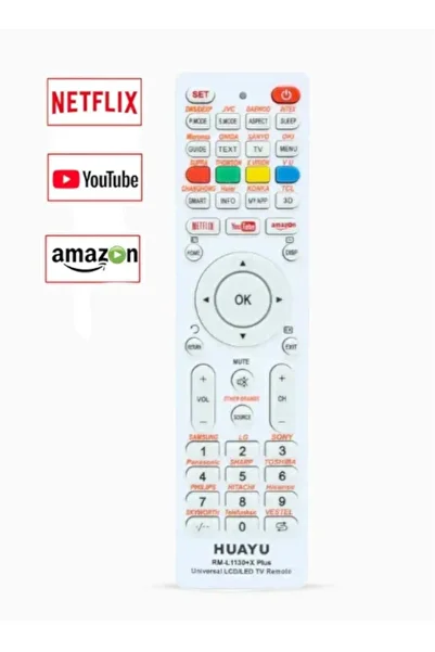 erorex جهاز تحكم عن بعد عالمي لأجهزة التلفاز LCD LED، RM-L1130+X Plus