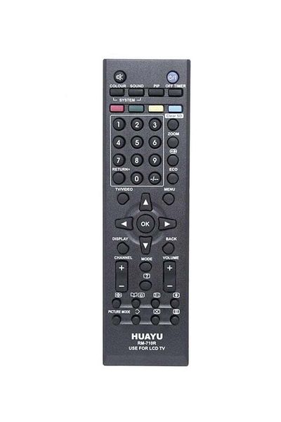 erorex جهاز التحكم عن بعد لتلفزيون JVC LED/LCD باللون الأسود