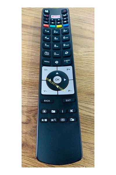 erorex Vestel LCD LED TV Television Remote - New Netflix Youtube Button Thick Model RM-L1526