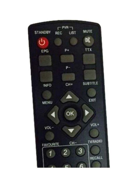 erorex Remote Control For Satellite Receiver Black