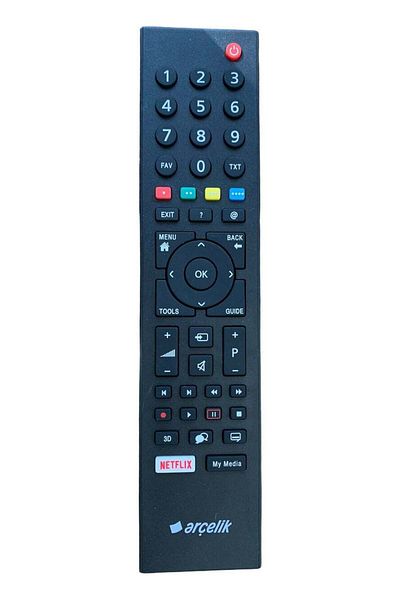 erorex جهاز التحكم عن بعد لتلفزيون Arçelik Smart LCD LED TV مع زر Netflix