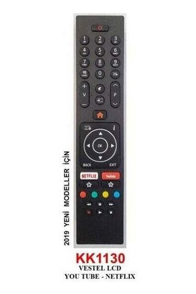 erorex LCD TV Remote Control Netflix-Youtube Button LCD Remote TV Control KK1130