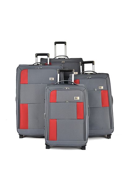 New Travel Fabric Soft Luggage Set Trolley Travel Bag 4 Pieces Set, 2 Wheels Size 32/28/24/20 inch 9921/4P