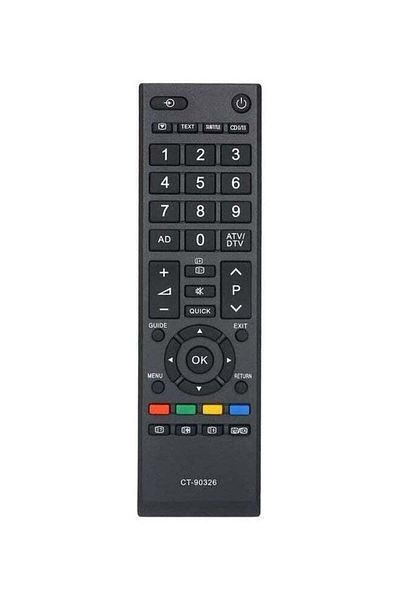 erorex Remote Control For Toshiba Ct-90326 Black