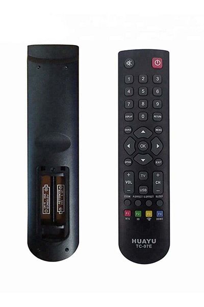 erorex جهاز تحكم عن بعد عالمي لجميع أجهزة تلفزيون TCL LCD/LED باللون الأسود