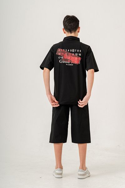 Pi Pengai Boy's 2 Piece Set (Shirt+ Bermuda)