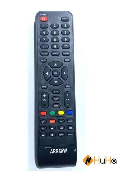 erorex جهاز تحكم عن بعد بديل لتلفزيون ARROW LCD LED - جهاز تحكم عن بعد SAHM TV LCD LED أسود