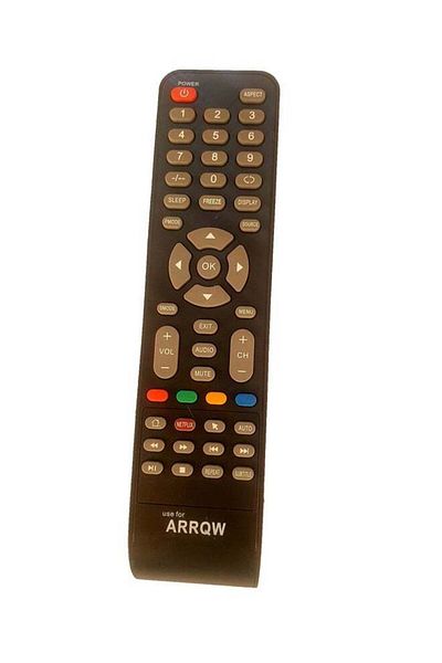 erorex Universal Infrared TV Remote Control Black for Smart Arrow TVs