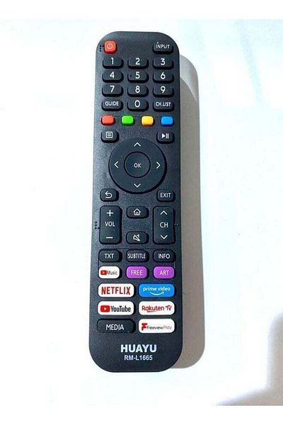 erorex جهاز التحكم عن بعد للتلفزيون الذكي Hisense باللون الأسود