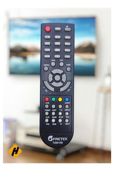 erorex جهاز تحكم عن بعد بديل لجهاز الاستقبال Fretek 7200HD باللون الأسود